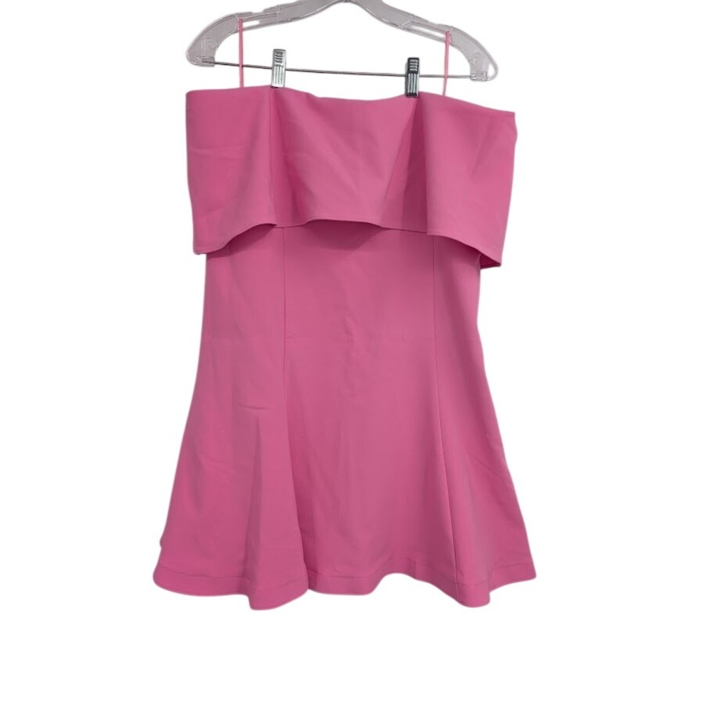 Likely NWT Women's Flouncy Driggs Dress Strapless Minidress Pink sz 14